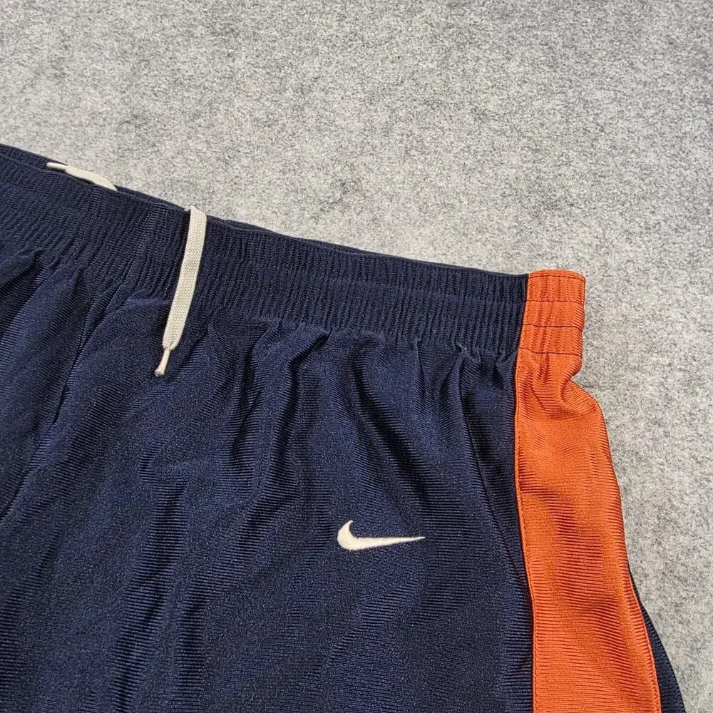 VTG Virginia Cavaliers Shorts Mens Medium Blue NCAA Basketball Nike Orange White